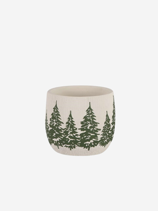 Pine Forest Ceramic Planter