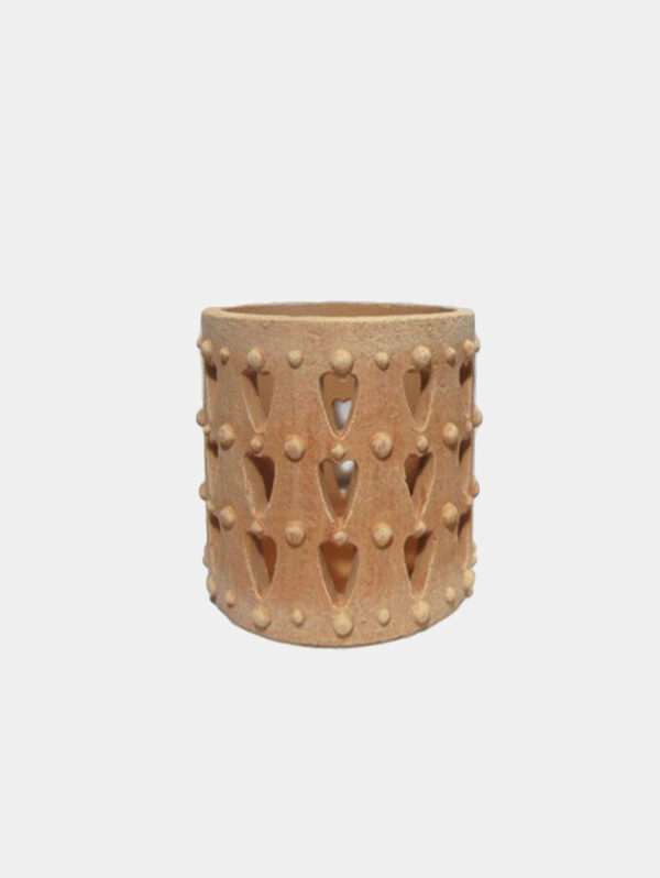 Terracotta Diamond Candleholder