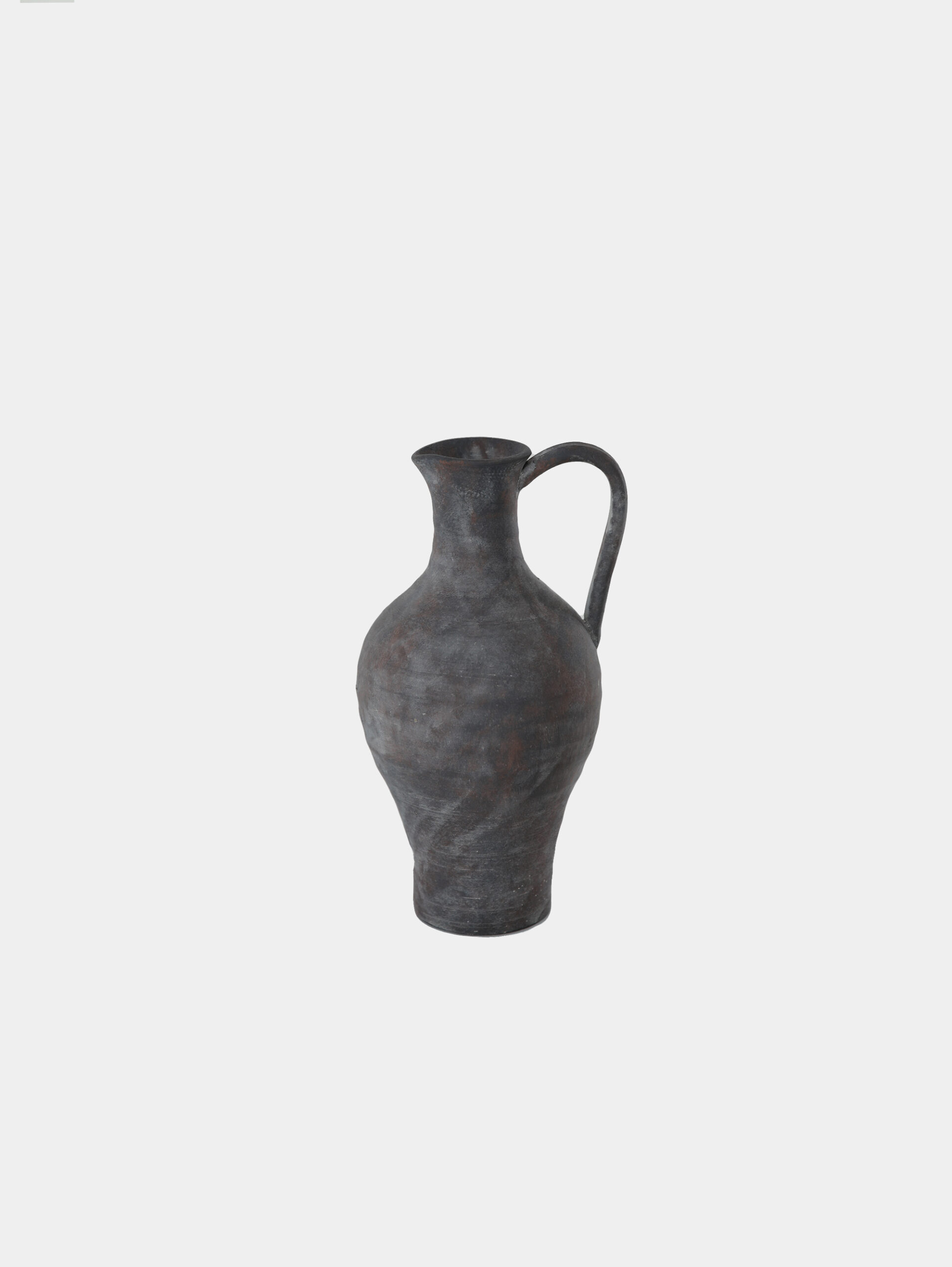 Tall Ceramic Amphora Vase – Charcoal